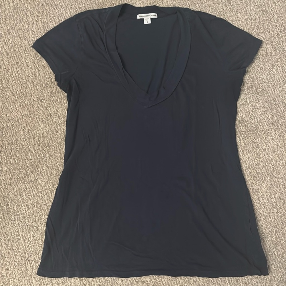 James Perse Dark Blue V-Neck